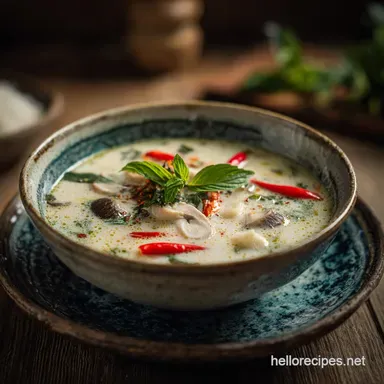 The Best Thai Coconut Soup in 35 Minutes - Silky and Aromatic