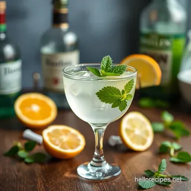 Gin Gimlet: The Classic Cocktail, Perfectly Balanced! Recipe Card
