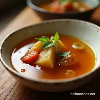 The Best Homemade Bone Broth Rich Gelatinous Clear Recipe Card