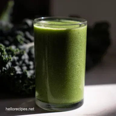 Green Machine Kale Smoothie Your Morning Kickstart Recipe Card