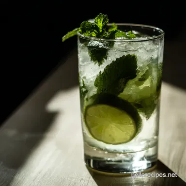 Sunshine in a Glass My Easy Mint Mojito Recipe Recipe Card