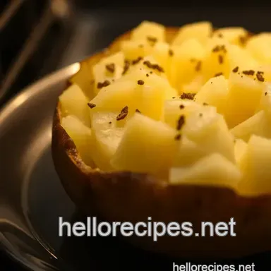 Perfect Baked Potato in Oven: Crispy & Fluffy! Recipe Card