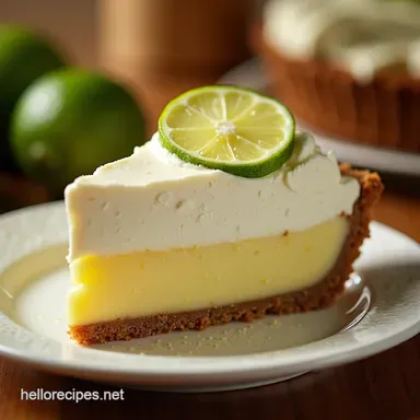 My GoTo Key Lime Pie Florida Style The Real Pale Yellow Deal Recipe Card