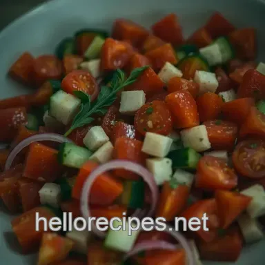 Authentic Greek Salad (Horiatiki): Taste of the Islands Recipe Card
