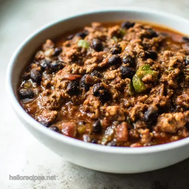 The Ultimate Black Bean Chili Ready in a Flash Recipe Card