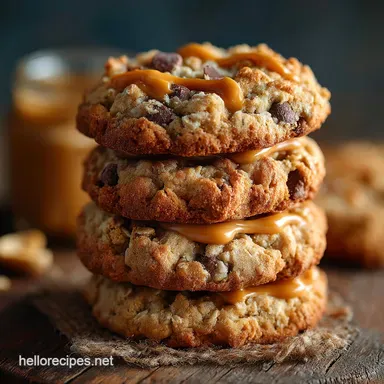 Proper Monster Cookies Ultimate Chewy Peanut Butter Oatmeal Recipe Recipe Card