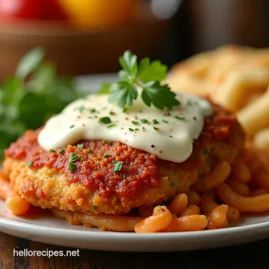 Best Crispy Chicken Parmesan Recipe Oven Baked Recipe Card