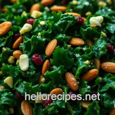 The Ultimate Kale Salad: Lemony Tahini Bliss Recipe Recipe Card