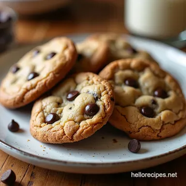 My Secret for Soft and Gooey Chocolate Chip Cookies Recipe Card