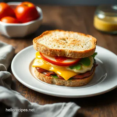 Sunrise Sandwich: Best Breakfast Sandwich Recipes You'll Love! Recipe Card