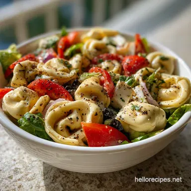Tortellini Pasta Salad in 20 Minutes Recipe Card