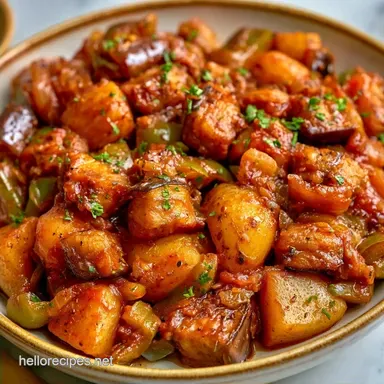 Turkish Eggplant Stew with Potatoes