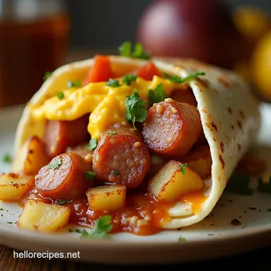 The Ultimate Weekend Warrior Breakfast Burrito Recipe Recipe Card