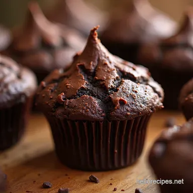 Best Double Chocolate Muffins Rich Moist Recipe Recipe Card