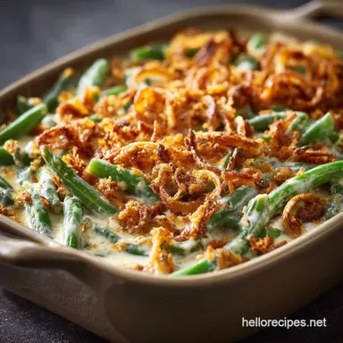 Green Bean Casserole from Scratch: Ultimate Creamy Crispy Recipe Recipe Card