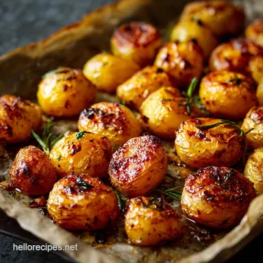Crispy Oven Roasted Potatoes: The Ultimate Fluffy Crisp Roasties Recipe Card