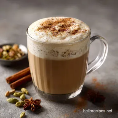 Dirty Chai Latte: Barista Quality Spice Espresso Recipe Card