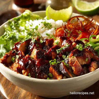 Chipotle Bowl Recipe Build the Ultimate Smoky Adobo Chicken Bowl at Home Recipe Card