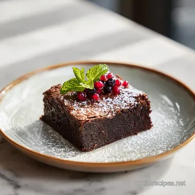 Chocolate Brownies in 40 Minutes for 16 Servings Recipe Card