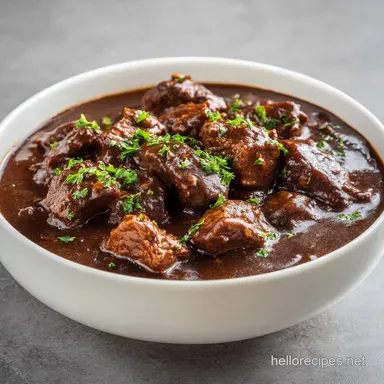 Beef Stew: Silky and Rich Recipe Card