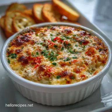 Crab Dip Recipe: The Ultimate Creamy Cheesy Hot Baked Dip Recipe Card