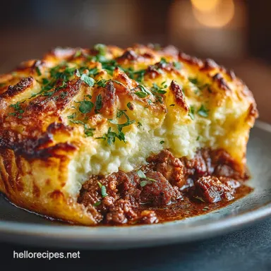 Proper Shepherds Pie Recipe Rich Lamb Filling and Crisp Potato Mash Recipe Card