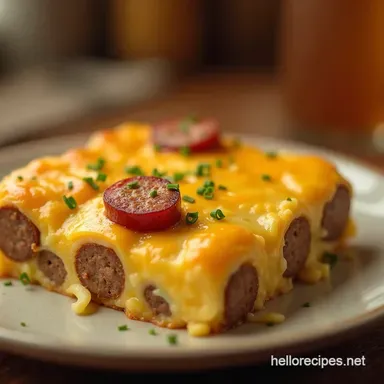 The Ultimate Sausage Cheddar Morning Bake Recipe Recipe Card