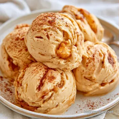Apple Ice Cream with Coconut Cream Recipe Card