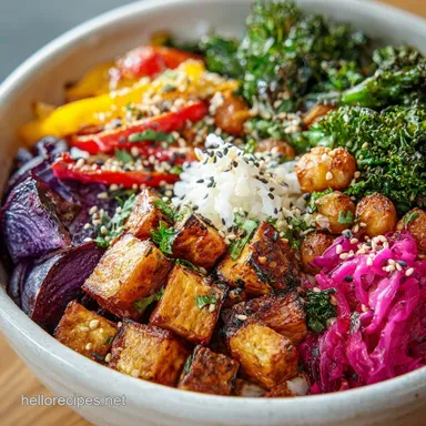Vegan Buddha Bowl with Tahini Dressing in 50 Minutes