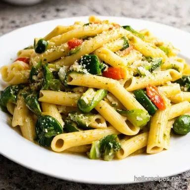 Easy Veggie Pasta Primavera A Taste of Spring Recipe Card