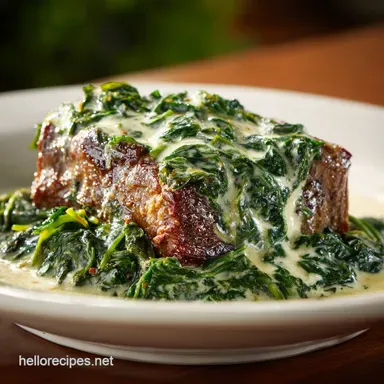 Creamed Spinach Recipe for 4 Servings