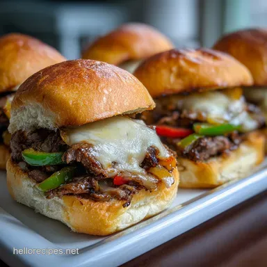 Venison Cheesesteak Sliders in 45 Minutes Recipe Card