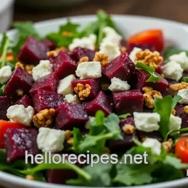 Easy & Delicious Beet Arugula Goat Cheese Salad: A Flavorful Summer Delight
