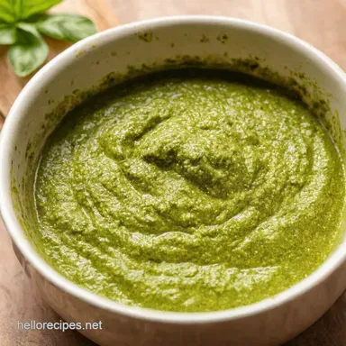 How to Make Pesto Sauce Nonnas Vibrant Basil Pesto Recipe Recipe Card