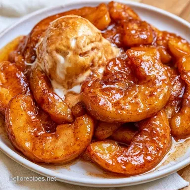 Warm Apples Ice Cream in 15 Minutes Recipe Card