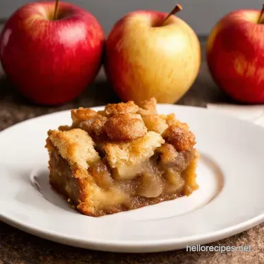 Warm Apple Pie Bread Pudding Easiest Comfort Food EVER Recipe Card