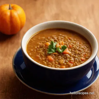 Easiest Hearty Lentil Soup Recipe My Warm Wonderful GoTo Recipe Card