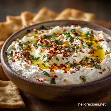 Dip Recipes Easy Whipped Feta Dip Perfect for Parties Recipe Card