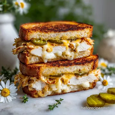 White Bbq Chicken Grilled Cheese in 20 Minutes: Crispy Recipe Card