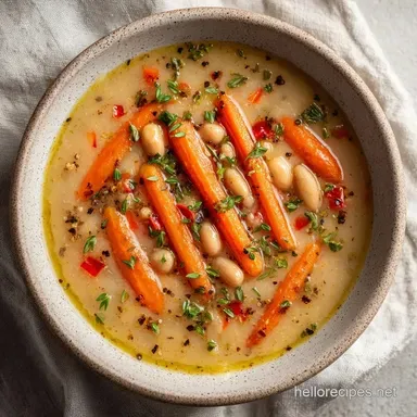 White Bean Roasted Veggie Soup for 4 Recipe Card