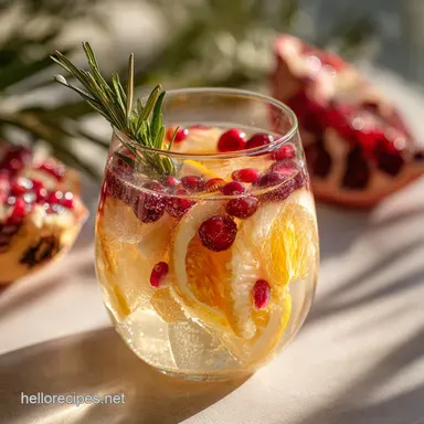 White Christmas Sangria Ready in 2 Hours 15 Minutes Recipe Card