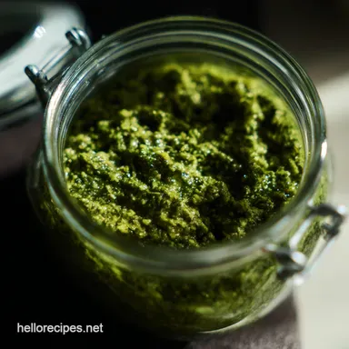 WhizzBang Easy Pesto Recipe Ready in 10 My GoTo Recipe Card