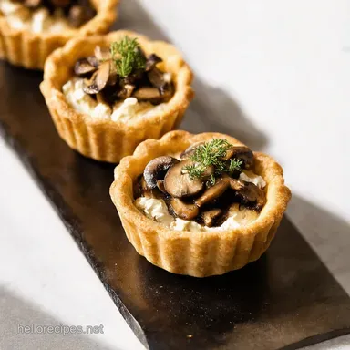 Wild Mushroom Goat Cheese Tarts My ThymeInfused Delight