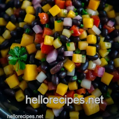 Easy & Zesty Black Bean and Corn Salsa: My Family's Favorite Recipe Recipe Card