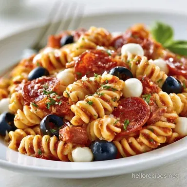 Italian Pasta Salad Recipe Meal Prep Recipe Card