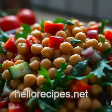 Quick &amp Easy Chickpea Salad: My Vibrant Mediterranean Delight