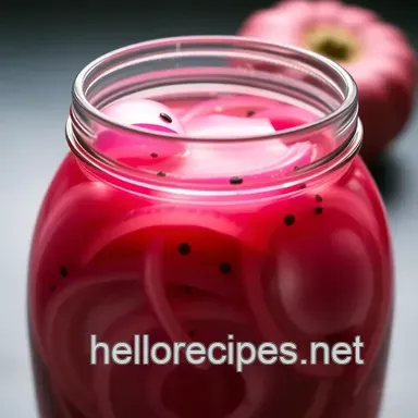 Easy Pickled Red Onion Recipe: My Go-To Zesty Condiment Recipe Card