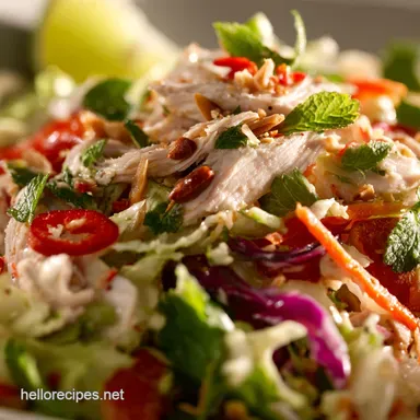 Thai Chicken Salad: The Zesty, Addictive 15-Minute Prep Recipe Recipe Card