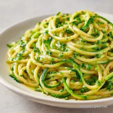 Zucchini Butter Pasta in 30 Minutes Recipe Card