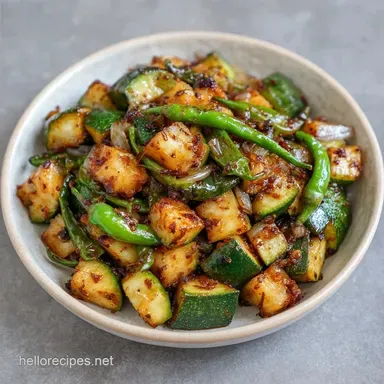 Zucchini Sabzi Stir Fry in 20 Minutes